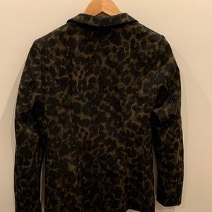 Animal print blazer